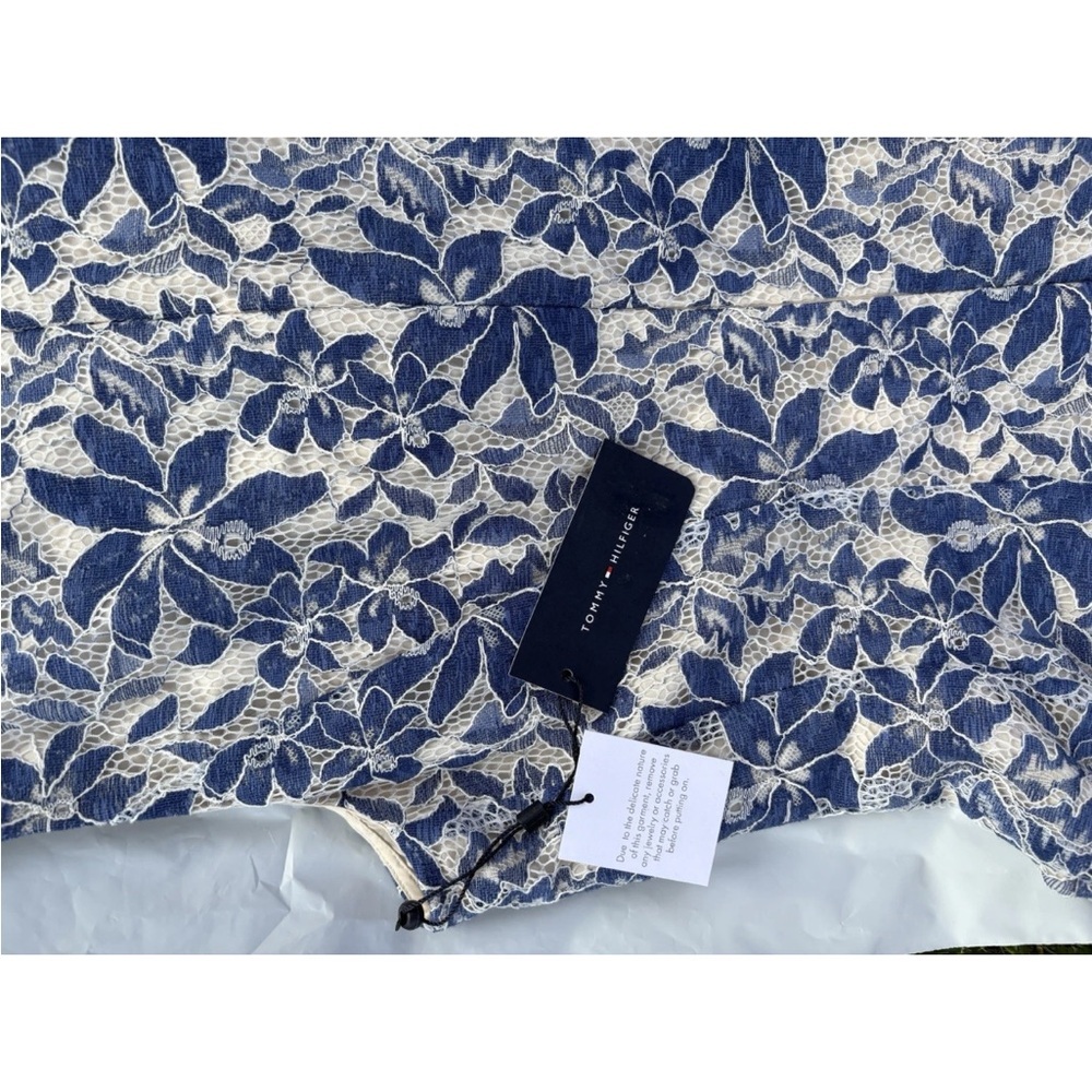 Tommy Hilfiger Blue and White Floral Mini Dress - Picture 8 of 10